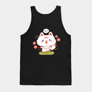 Hello Cute Kitsune Tank Top